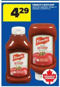 Real Canadian Superstore French's Ketchup offer