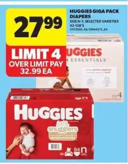 Real Canadian Superstore Huggies Giga Pack Diapers offer
