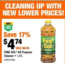Home Depot PINE-SOL All Purpose 1.41L offer