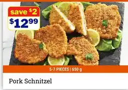 M & M Food Market Pork Schnitzel offer