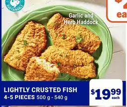 M & M Food Market LIGHTLY CRUSTED FISH offer