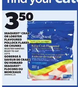 Independent City Market SEAQUEST CRAB OR LOBSTER FLAVOURED FLAKES OR CHUNKS, 227 G offer