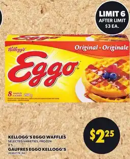 Independent City Market KELLOGG'S EGGO WAFFLES, 8's offer