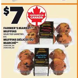 Independent City Market FARMER'S MARKET MUFFINS 6'S offer