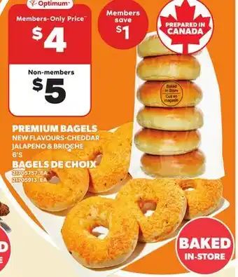 Independent City Market PREMIUM BAGELS 6'S offer