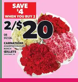 Independent City Market CARNATIONS BUNCH offer
