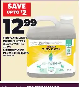 Independent City Market TIDY CATS LIGHT, 2.72 KG offer