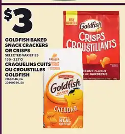 Independent City Market GOLDFISH BAKED SNACK CRACKERS OR CRISPS 156 - 227 G offer