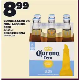 Independent City Market CORONA CERO 0% NON-ALCOHOL BEER 6X330 ML offer