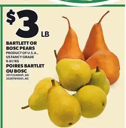 Independent City Market BARTLETT OR BOSC PEARS offer