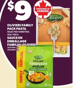 Independent City Market OLIVIERI FAMILY PACK PASTA 500-700 G offer