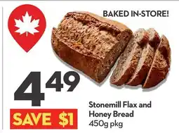 Longo's Stonemill Flax and Honey Bread offer