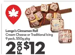 Longo's Longo's Cinnamon Roll Cream Cheese offer