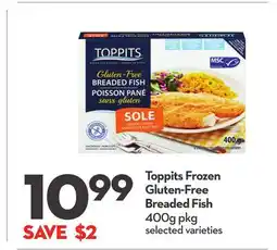 Longo's Toppits Frozen Gluten-Free Breaded Fish offer