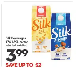 Longo's Silk Beverages offer