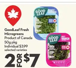 Longo's GoodLeaf Fresh Microgreens offer