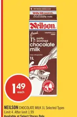 Shoppers Drug Mart NEILSON CHOCOLATE MILK 1L offer