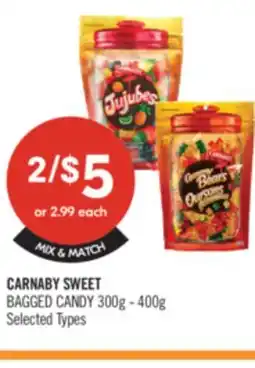 Shoppers Drug Mart CARNABY SWEET Bagged Candy offer