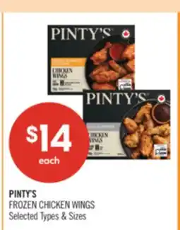 Shoppers Drug Mart Pinty's Frozen Chicken Wings offer