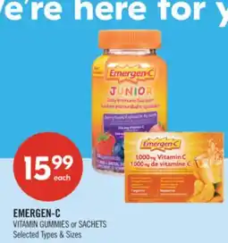 Shoppers Drug Mart EMERGEN-C VITAMIN GUMMIES or SACHETS offer