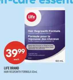 Shoppers Drug Mart LIFE BRAND HAIR REGROWTH FORMULA offer