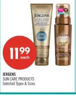 Shoppers Drug Mart JERGENS SUN CARE PRODUCTS offer