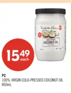 Shoppers Drug Mart PC 100% VIRGIN COLD-PRESSED COCONUT OIL offer