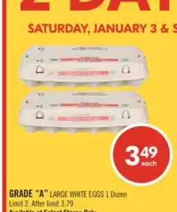 Shoppers Drug Mart GRADE A LARGE WHITE EGGS 1 Dozen offer