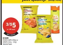 Shoppers Drug Mart NO NAME POTATO CHIPS (200g) or CRISPS (142g - 150g) offer