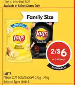 Shoppers Drug Mart LAY'S FAMILY SIZE CHIPS offer
