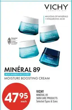 Shoppers Drug Mart VICHY MINÉRAL 89 SKIN CARE PRODUCTS offer