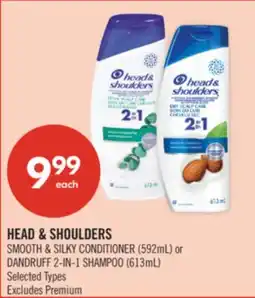 Shoppers Drug Mart HEAD & SHOULDERS SMOOTH & SILKY CONDITIONER (592mL) or DANDRUFF 2-IN-1 SHAMPOO (613mL) offer