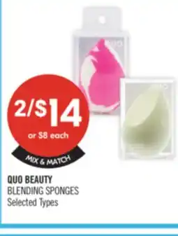 Shoppers Drug Mart QUO BEAUTY BLENDING SPONGES offer