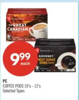 Shoppers Drug Mart PC COFFEE PODS 10's - 12's offer