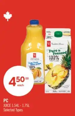 Shoppers Drug Mart PC JUICE offer