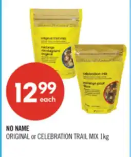 Shoppers Drug Mart NO NAME ORIGINAL or CELEBRATION TRAIL MIX offer