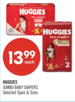 Shoppers Drug Mart HUGGIES Jumbo Baby Diapers offer