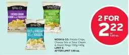 Rexall NOSH & CO. Potato Chips, Cheese Stix or Sour Cream & Onion Rings offer