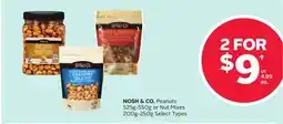 Rexall NOSH & CO. Peanuts 525g-550g or Nut Mixes 200g-250g offer