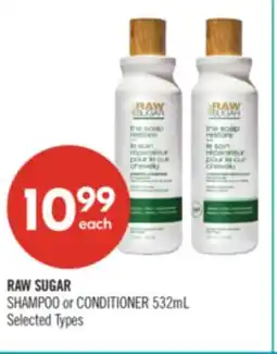 Shoppers Drug Mart RAW SUGAR SHAMPOO or CONDITIONER offer