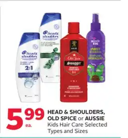 Rexall HEAD & SHOULDERS, OLD SPICE or AUSSIE Kids Hair Care offer