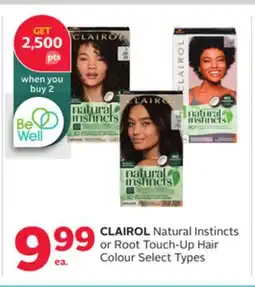 Rexall CLAIROL Natural Instincts or Root Touch-Up Hair Colour offer