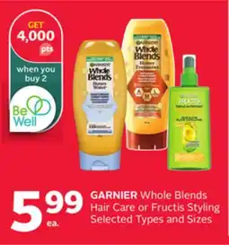 Rexall GARNIER Whole Blends Hair Care or Fructis Styling offer