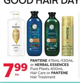 Rexall PANTENE 476mL-530mL or HERBAL ESSENCES Pure Plants 400mL Hair Care or PANTENE Hair Treatment offer
