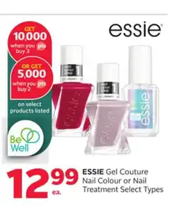 Rexall ESSIE Gel Couture Nail Colour or Nail Treatment offer