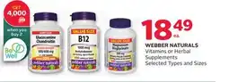 Rexall WEBBER NATURALS Vitamins or Herbal Supplements offer