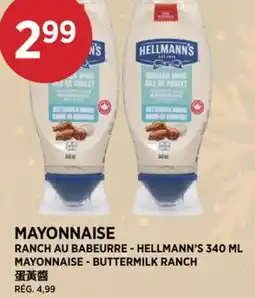 Kim Phat HELLMANN'S 340 ML MAYONNAISE - BUTTERMILK RANCH offer