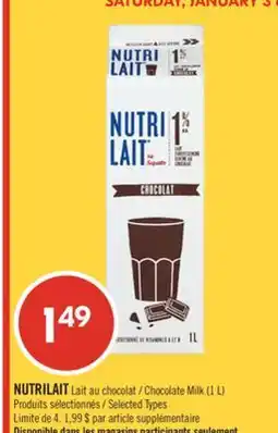 Pharmaprix NUTRILAIT Chocolate Milk offer