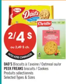 Pharmaprix DAD'S Oatmeal or PEEK FREANS Cookies offer