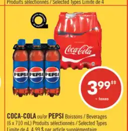 Pharmaprix COCA-COLA or PEPSI Beverages offer